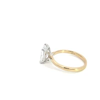 14K Yellow and White Gold 2.04cttw Radiant Lab Grown Diamond Engagement Ring - / 4.5