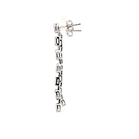 14K White Gold 0.89cttw Diamond Earrings