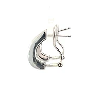 925 Silver Earrings with Princess cut Yellow Cubic Zirconia