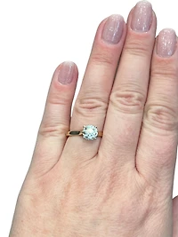 14K Yellow Gold 1.65cttw Lab Grown Round Brilliant Cut Diamond Ring
