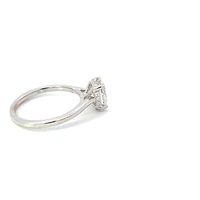 18K White Gold 1.24cttw Oval Lab Grown Diamond Solitaire Engagement Ring