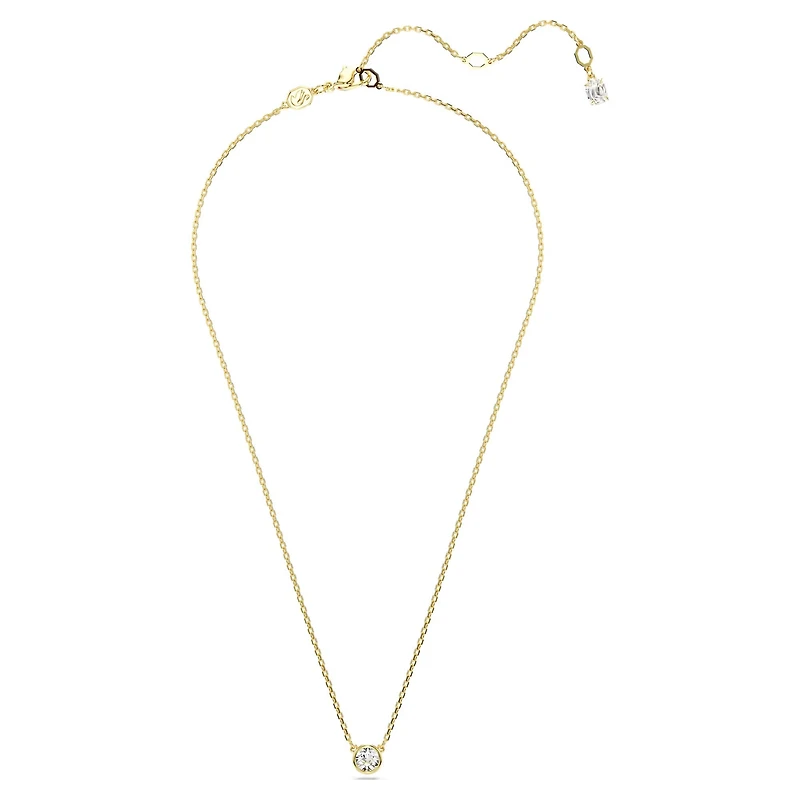 Swarovski -  Imber pendant, Round cut, White, Gold-tone plated - 5684511