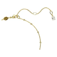 Swarovski - Imber Y necklace Round cut, White, 18k gold plated - 5684510