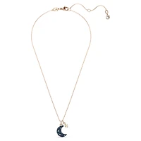Swarovski Sublima/Luna pendant Crystal pearl, Moon, Multicoloured, 18k rose gold plated - 5671585