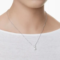 Swarovski - Matrix pendant, Crystal pearl, Round cut, White, Rhodium plated - 5693897
