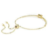 Swarovski Matrix Tennis bracelet, Mixed cuts, Caramel, Gold-tone plated 5730699
