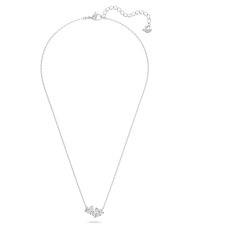 Swarovski Mesmera Attract necklace Heart, White, Rhodium plated - 5517117