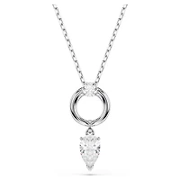 Swarovski Mesmera pendant, Pear cut, White, Rhodium plated 5723146