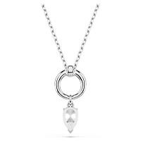 Swarovski Mesmera pendant, Pear cut, White, Rhodium plated 5723146