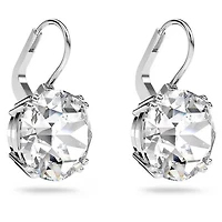 Swarovski Millenia drop earrings, Round cut, White, Rhodium plated 5628351/5689712 (SS)