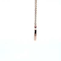 14K Rose Gold 0.11 cttw Diamond and Mother of Pearl Pendant