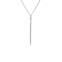 10/14K White Gold 0.11 cttw Diamond Pendant