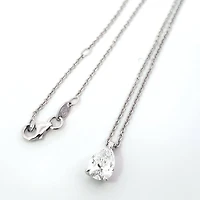 14K Gold Lab Grown cttw Pear Cut Diamond Pendant