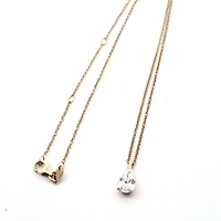 14K Yellow Gold Lab Grown cttw Pear Cut Diamond Pendant