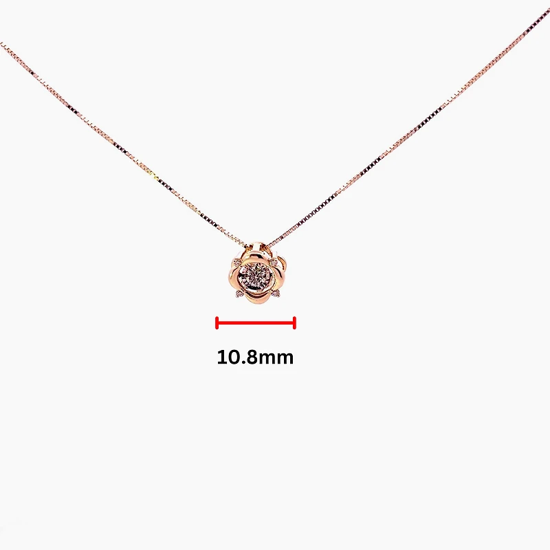 10K Yellow Gold 0.25 cttw  Diamond  Pulse Pendant, 18"