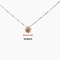 10K Yellow Gold 0.25 cttw  Diamond  Pulse Pendant, 18"
