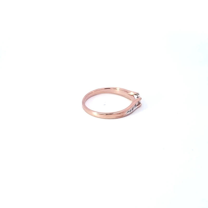 10K Rose Gold 0.10cttw Diamond Ring