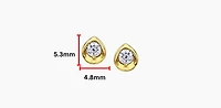10K Gold 0.20cttw Round Brilliant Cut Canadian Diamond Earrings