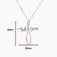 10K White Gold cttw Diamond Cross Pendant