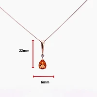 10K Yellow Gold cttw Diamond and Citrine Pendant