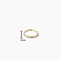 10K Yellow Gold 0.05 cttw Diamond Band