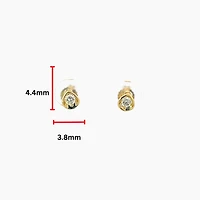 10K Gold 0.10cttw Round Brilliant Cut Canadian Diamond Earrings