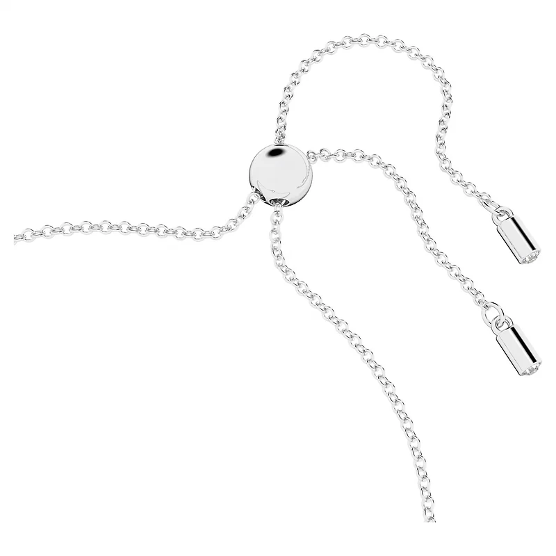 Swarovski Hyperbola Infinity Bracelet Infinity and heart, White, Rhodium plated - 5524421