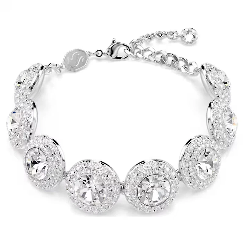 Una Angelic Bracelet White, Rhodium plated 5735343
