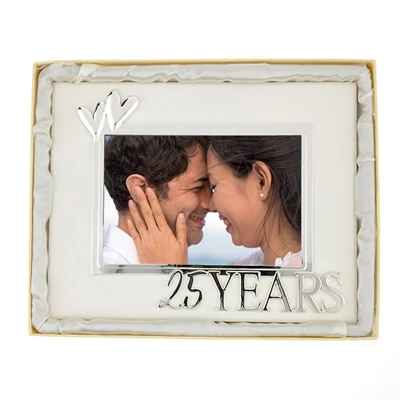 25 Years White Frame