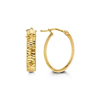10K Yellow Gold 23mm Earrings