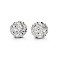 10K Yellow Gold Cubic Zirconia 10mm Earrings