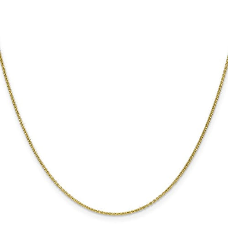 10K Gold 1.0mm Cable Chain - /