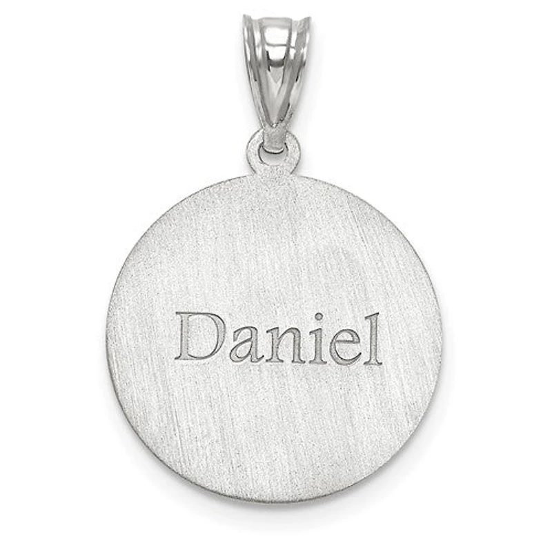 Personalized Baseball Number And Name Pendants - Sterling Silver