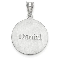 Personalized Baseball Number And Name Pendants - Sterling Silver