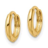 10k Polished Hinged Hoop Earrings