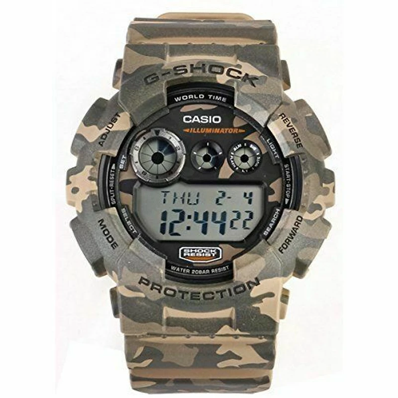 Casio G-Shock Brown Camo Digital Watch - GD120CM-5