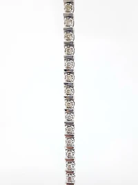 10K White Gold Diamond 1.00cttw round cut Tennis Bracelet