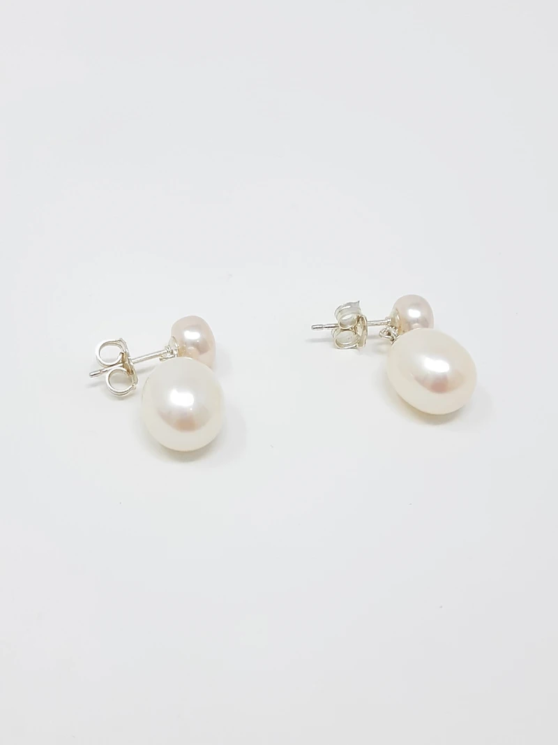 Sterling Silver Freshwater Pearl Earrings