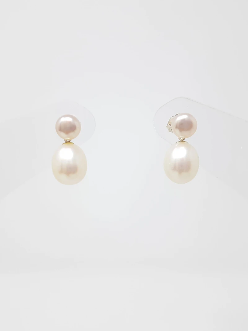 Sterling Silver Freshwater Pearl Earrings