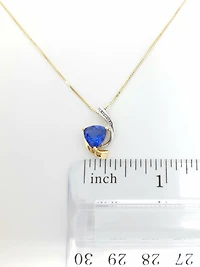 Tanzanite and Diamond Pendant