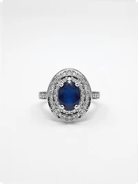 Sapphire and Diamond Ring - 4.5