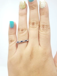 Sapphire and Diamond Ring