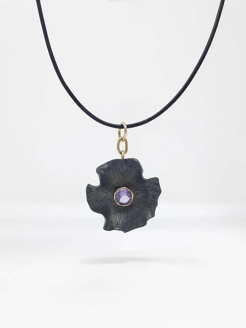 Silver and Amethyst Pendant