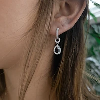 Sapphire and Diamond Earrings