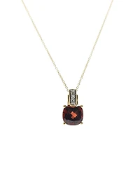 Garnet and Diamond Pendant