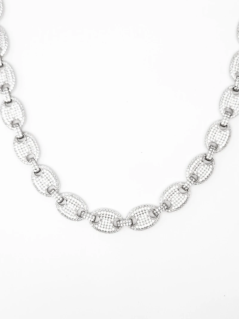 Sterling Silver & Cubic Zirconia Chain