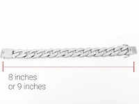 Gold plated Sterling Silver & Cubic Zirconia Bracelet - inches /