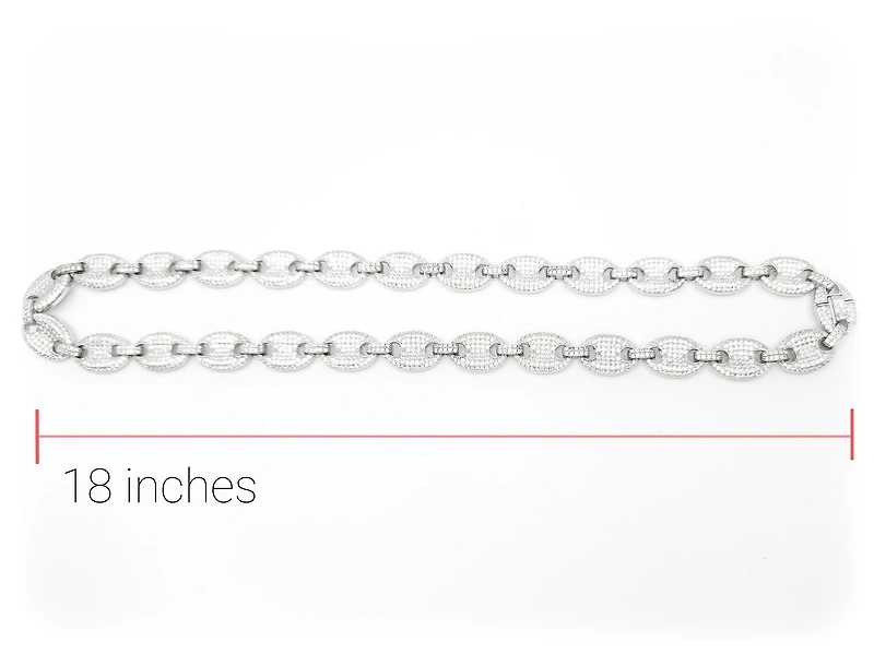 Sterling Silver & Cubic Zirconia Chain