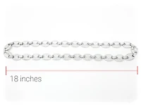 Sterling Silver & Cubic Zirconia Chain
