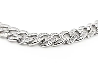 Sterling Silver Baguette CZ Chain